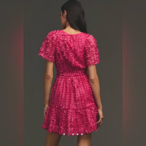 Anthropologie Somerset Mini Dress | Floral Appliqué Edition - Picture 3 of 11